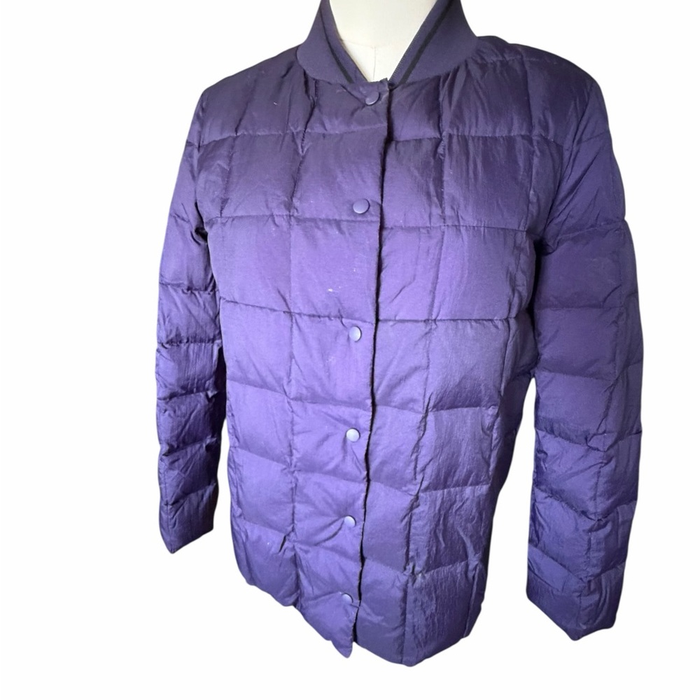 Purple Women's Puffer Jacket Lightweight Quilted Puffer Coat Sz S/CH